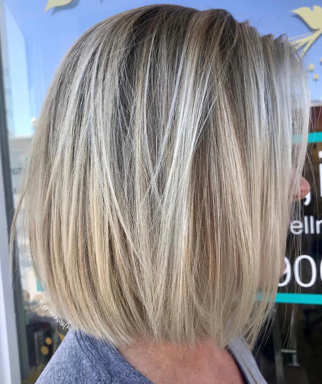 Blonde bob by Eden Salon