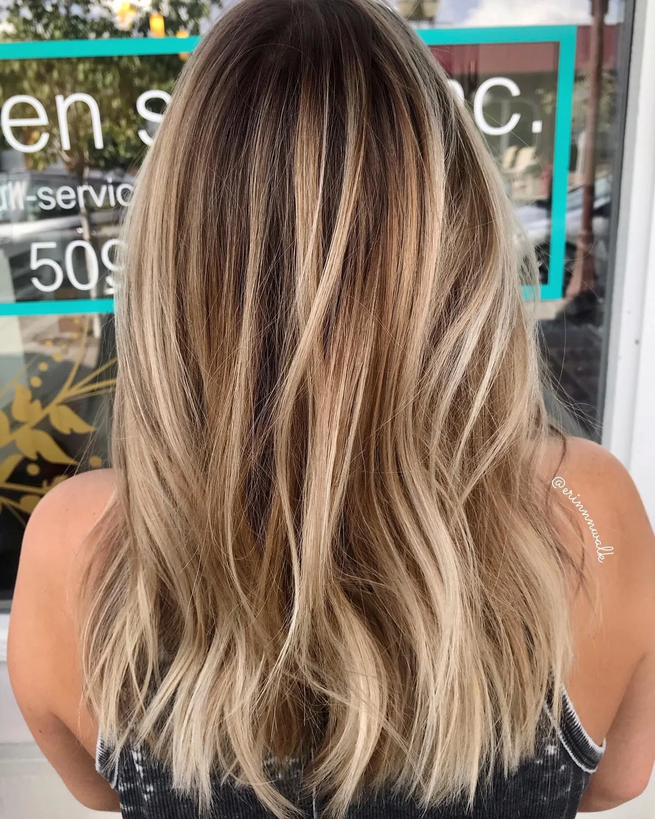 Blended blonde color by Eden Salon